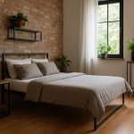 sypialnia loft Średni