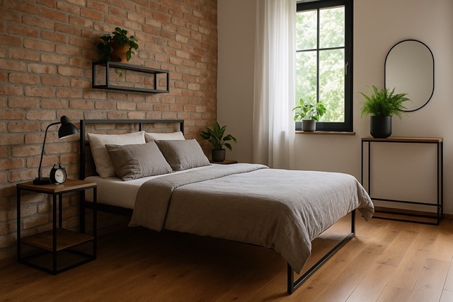 sypialnia loft Średni